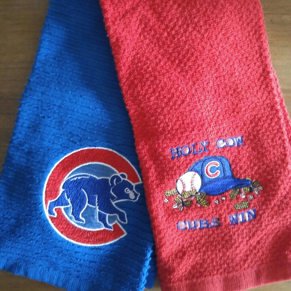 Chicago cubs dish towels